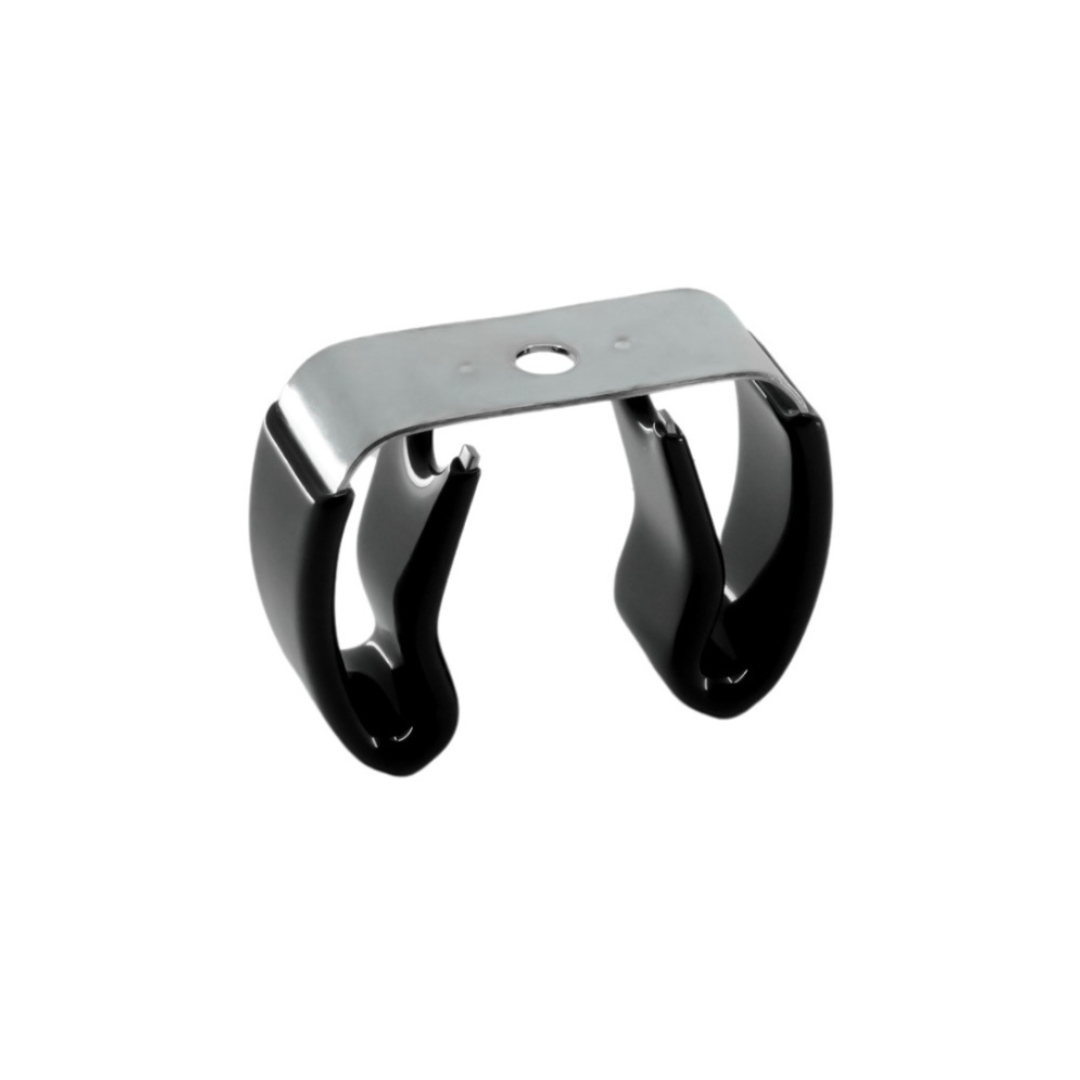 Spring Steel Gripper Clip - Half Vinyl Coated - 1