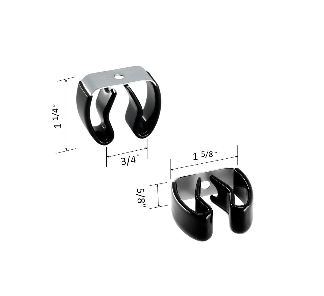 Spring Steel Gripper Clip - Half Vinyl Coated - 3/4