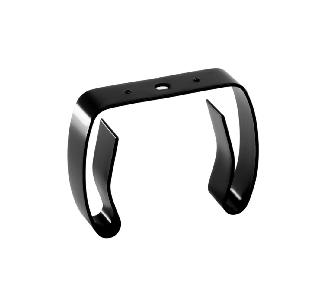 Spring Steel Gripper Clip - Black Vinyl Coated - 2