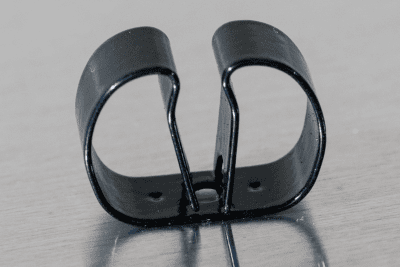 Spring Steel Gripper Clip - Vinyl Coated - 3/8