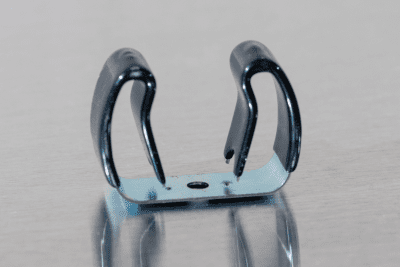 Spring Steel Gripper Clip - Half Vinyl Coated - 1